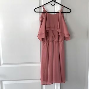 Miami mini dusty rose cocktail dress